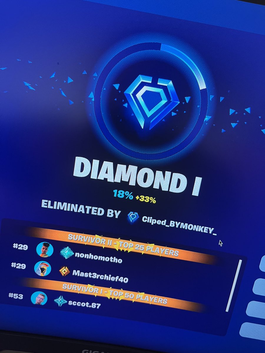 vRhysie's tweet photo. Hit Diamond on Fortnite before I did on Siege… better game imo🤷🏼‍♂️ https://t.co/hYdHm3zzZb