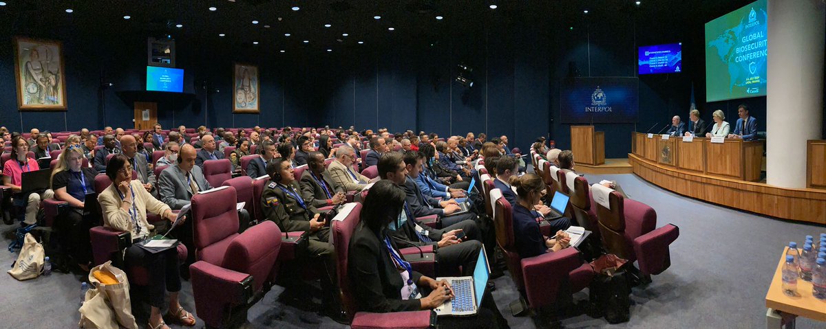 Day 1 of the #GlobalBioConference kicked off with a session on the biological threat landscape. 

Also on the agenda:
🏭Critical infrastructure protection
🎯Targeted threats
🔀Dual-use commodities 
🔬Research in biotechnologies &amp; life sciences
