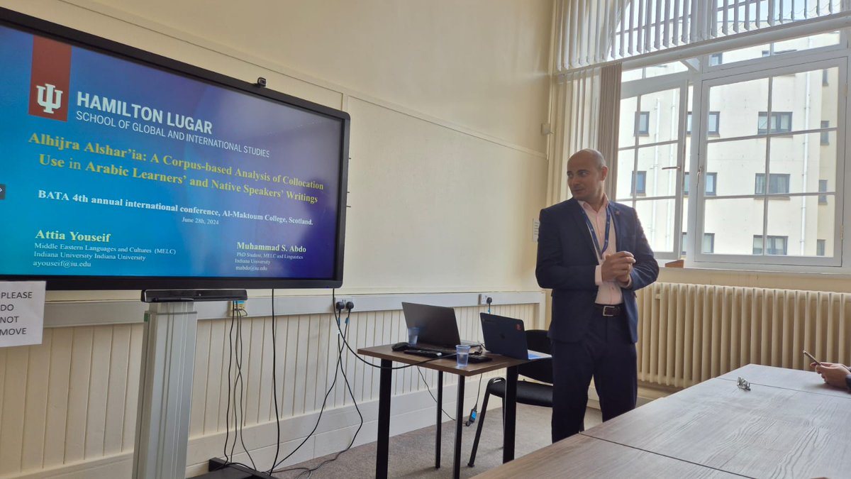 AttiaYouseif's tweet photo. Thrilled to share my experience at the BATA 4th Annual International Conference! Conducted a workshop on "Empowering Arabic Language Learning with LLMs" and co-presented on collocation use in Arabic writings with @MuhSabrys Grateful for the connections and insights @hamiltonlugar https://t.co/Uq2ijm9v5W
