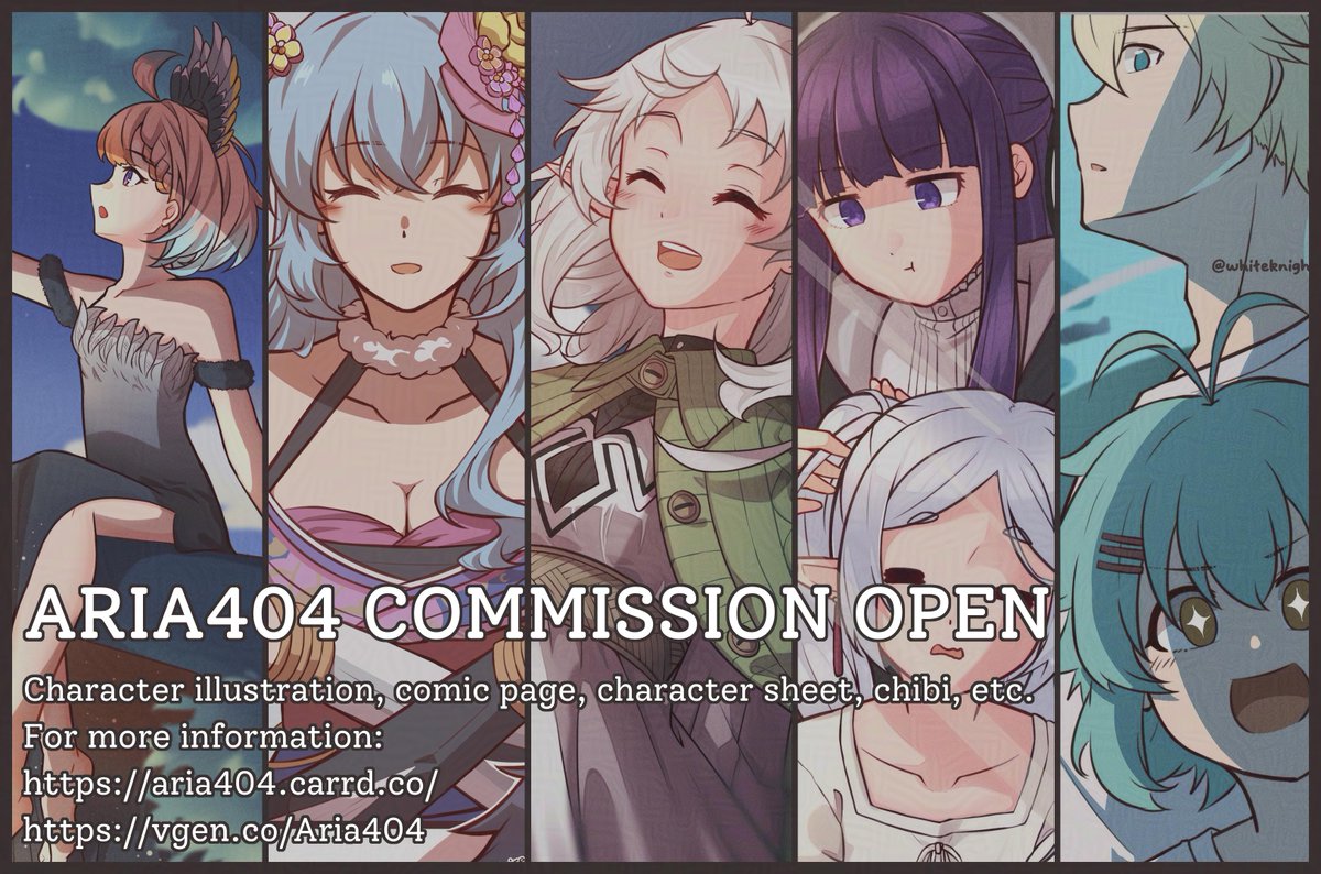 Aria404 🐢 | Comms Waiting List! tweet media