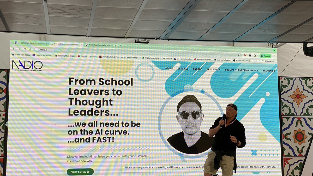 Great day in London attending the AI Summer Beach Party hosted by <a href="/NadioG/">The AI Collective</a>
