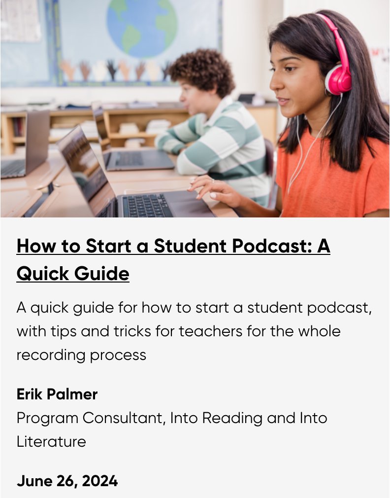 Students can be so much better at podcasting if we just give them a little help with speaking skills first. hmhco.com/blog/how-to-st… <a href="/TheTeacherRoom/">HMH</a> #podcast