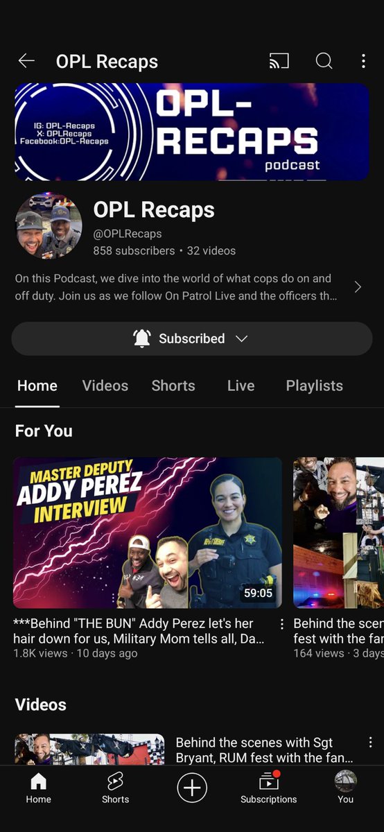 Cynamor's tweet image. Hey #OPnation #Oplive #livenation give @OPLRecaps a follow on their YouTube channel. Let's get them to 1000 subs. Because they're awesome. Tell @MikeGBryantJr I sent you 😎youtube.com/@oplrecaps?si=…