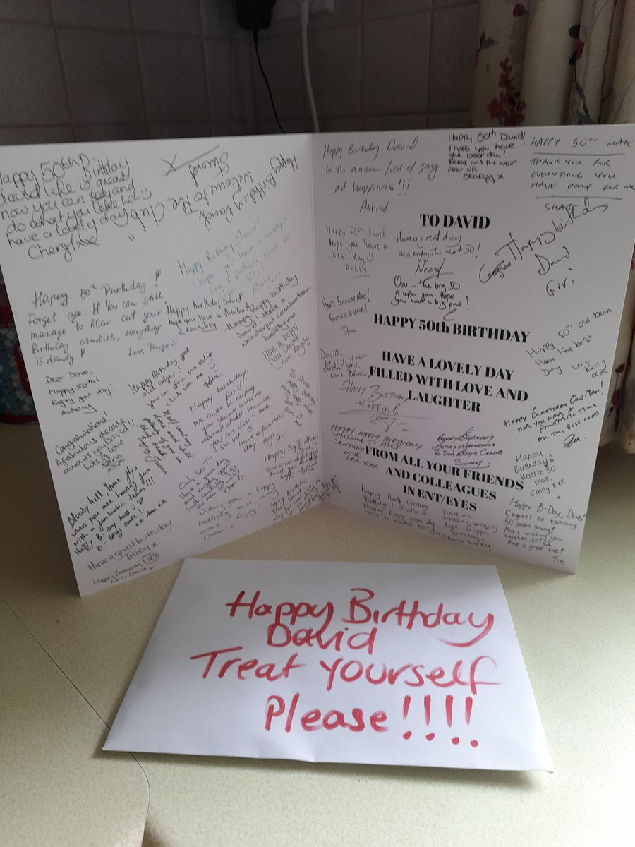 David Stringer - ODP (@enttheatres) on Twitter photo Thank you to all my <a href="/EENTTheatres/">NUH EENT Theatres</a> colleagues for my lovely birthday card, best wishes and gifts. Very humbled. #BirthdayBoy #Big50 Thank you to all my <a href="/EENTTheatres/">NUH EENT Theatres</a> colleagues for my lovely birthday card, best wishes and gifts. Very humbled. #BirthdayBoy #Big50