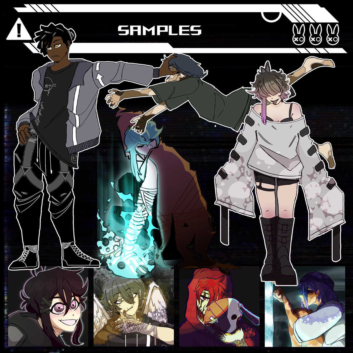 Hi, my name is Nari, 
I'm a multimedia art student, content creator, cybernetic punk enjoyer, and glitchcore enthusiast! 
♡
[C*mmissions of all kinds are open! More info in 🧵 at stokeralex.wixsite.com/talent]