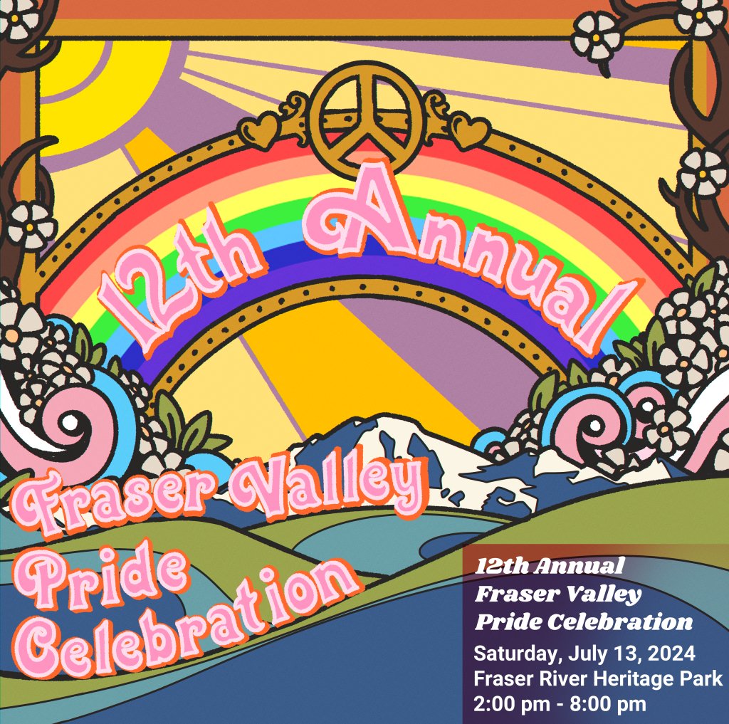 UFV_President's tweet photo. 🎉🌈🎉
Join @FVYSINFO for its 12th annual #FraserValleyPrideCelebration.
🌈Sat, Jul 13 / 2-8 PM
🌈#FraserRiverHeritagePark
🌈Event info: https://t.co/ww45JK9C3Q
🌈About #FVYS: https://t.co/6DUTPI0os9
#goUFV #UFV50 #Pride #FraserValleyPride #Youth #FraserValleyYouth #Celebrate🎉 https://t.co/85h2OEwQC1