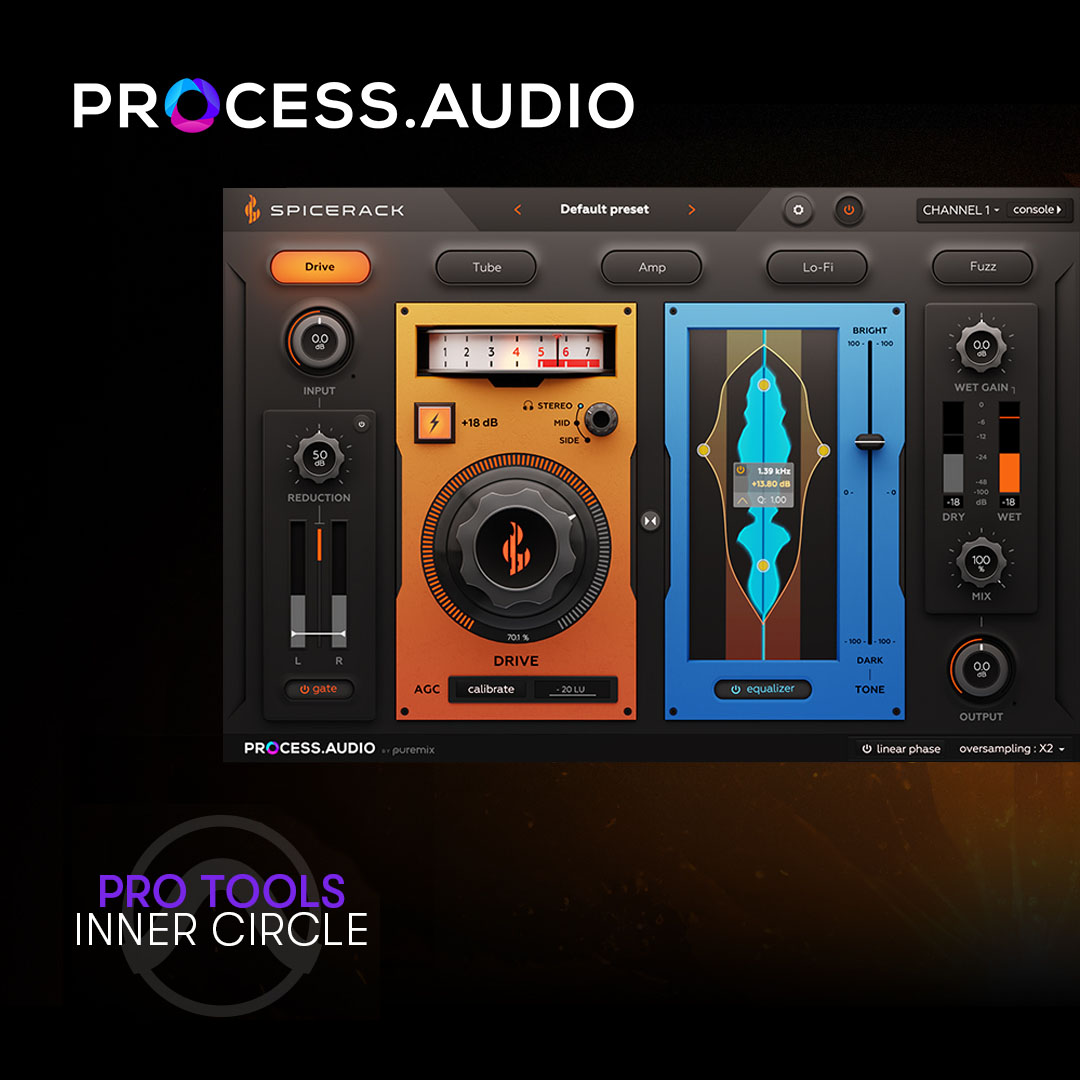 AvidProTools's tweet image. Spicerack from @ProcessAudio is the latest Inner Circle reward and gives you five distortion types to add warmth and grit to your mixes

▶️ avid.com/pro-tools/inne…

#spicerack #processaudio #distortion #protoolsinnercircle #freeplugins #avidprotools #daw #protools #avid