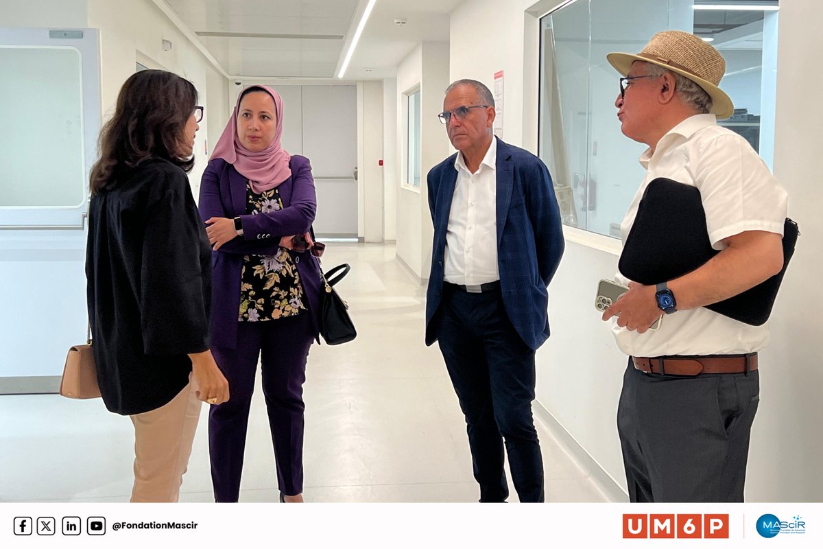 FondationMascir's tweet photo. La fondation #MAScIR a eu le plaisir de recevoir en visite, aujourd'hui le 2 juillet, une dĂ©lĂ©gation de la FĂ©dĂ©ration Nationale des Industries de Transformation et de Valorisation des Produits de la PĂȘche (FENIP).
@um6p_officiel
#ASMX #FENIP #GIACPM https://t.co/MqWxfMBva9