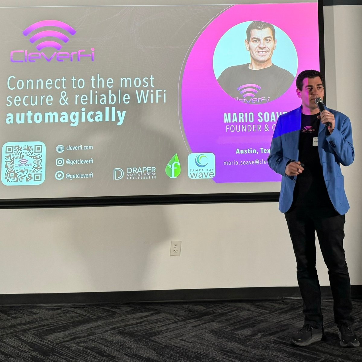 getcleverfi's tweet photo. Fantastic time last quarter at #MiamiTechWeek. It was great to pitch and meet Founders and Investors, Thanks @founding, @VentureCafeMIA, for organizing, and @tampabaywave for inviting to @eMergeAmericas where we had the opportunity to meet @andresbarreto https://t.co/vjOCuH4OZU