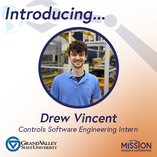 onamissionMDA's tweet image. Meet Drew Vincent! Drew joined the Mission team in June as a Controls Software Engineering Intern. He is currently a student at @GVSU pursuing a degree in Computer Science. 
Drew, we are happy to have you on board!
#ControlsEngineering #SoftwareEngineering #GVSU #OnAMission