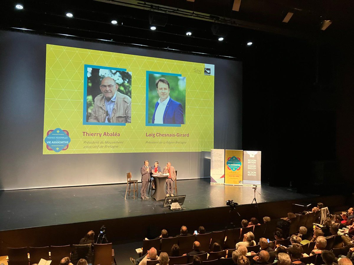 On remarque la Bretagne comme étant un bastion solidaire et démocratique : elle le doit beaucoup à ses associations.

À Vannes pour les Assises de la Vie associative, j'ai pu remercier les bénévoles de notre région &amp; d'ailleurs. Votre action pour notre Vivre-ensemble est immense.