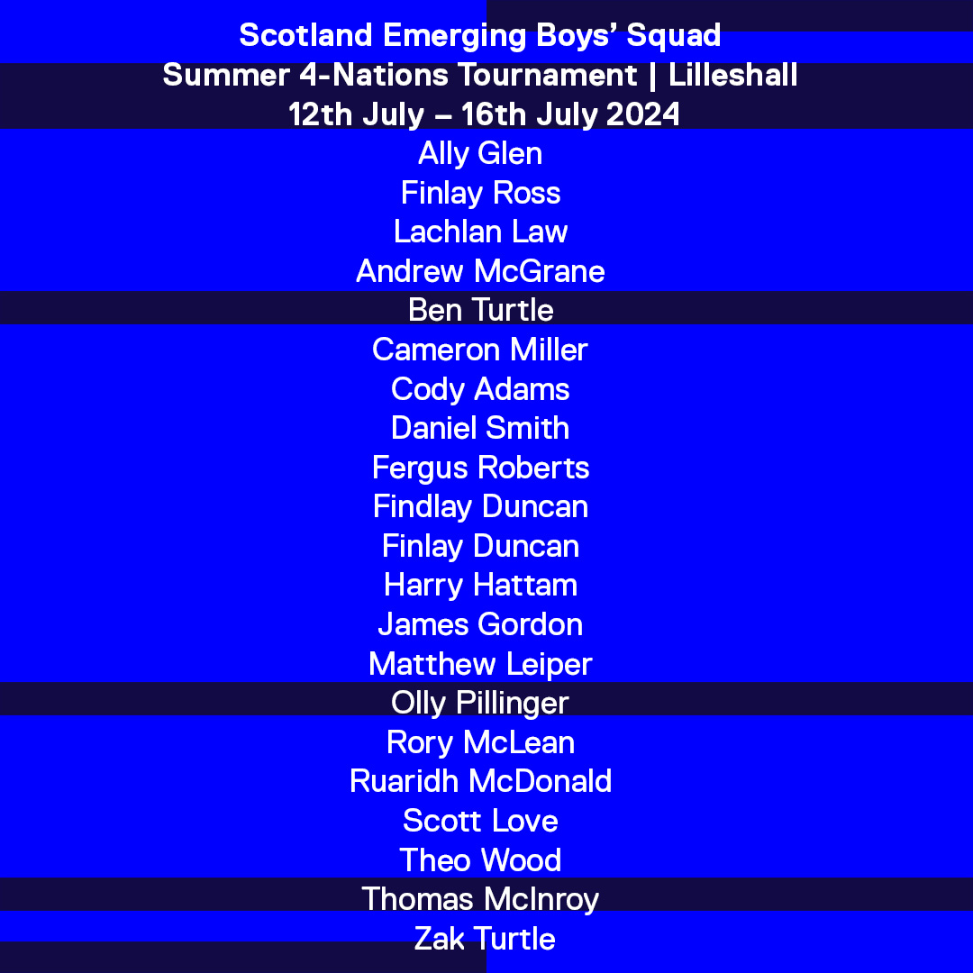 ScottishHockey's tweet photo. Scotland pathway squads announced for upcoming summer tournaments.🏴󠁧󠁢󠁳󠁣󠁴󠁿🏴󠁧󠁢󠁳󠁣󠁴󠁿🏴󠁧󠁢󠁳󠁣󠁴󠁿🏴󠁧󠁢󠁳󠁣󠁴󠁿

Read more here👉 https://t.co/pKV5G7ATiV https://t.co/7yizHN27Ed