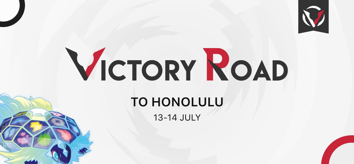 Victory Road VGC (@vgcvictoryroad) on Twitter photo Join us for the Victory Road to Honolulu! ๐๐
๐๏ธ 13โ14 Jul, 14:00 UTC
๐ฎ VGC Reg. Set G
๐๏ธ $10 USD
๐ Worlds structure: D1 Swiss + D2 Swiss + asymmetrical top cut!
๐ RT for a chance of a free entry!
๐ Info: victoryroadvgc.com/vr-road-honoluโฆ
๐ Sign-ups: battlefy.com/victoryroad/viโฆ Join us for the Victory Road to Honolulu! ๐๐
๐๏ธ 13โ14 Jul, 14:00 UTC
๐ฎ VGC Reg. Set G
๐๏ธ $10 USD
๐ Worlds structure: D1 Swiss + D2 Swiss + asymmetrical top cut!
๐ RT for a chance of a free entry!
๐ Info: victoryroadvgc.com/vr-road-honoluโฆ
๐ Sign-ups: battlefy.com/victoryroad/viโฆ