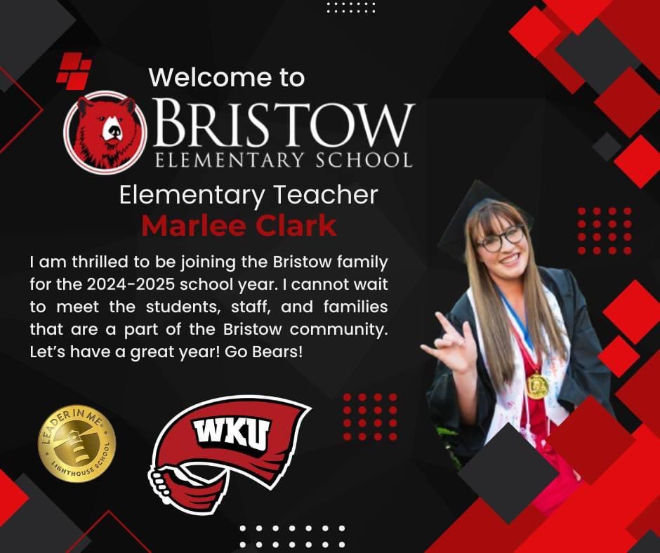 bristowelem's tweet photo. Bristow Community,  Join us in welcoming our newest staff members for the 2024-25 school year. https://t.co/OyfdO9Y4KQ
