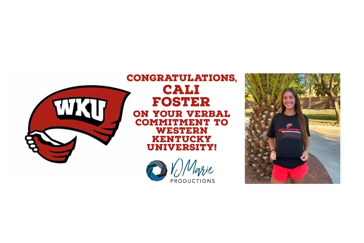 DMarie Productions (@dmariepro) on Twitter photo Congratulations <a href="/calistafostervb/">Calista Foster</a> for your verbal commitment to Western Kentucky University! Congratulations <a href="/calistafostervb/">Calista Foster</a> for your verbal commitment to Western Kentucky University!