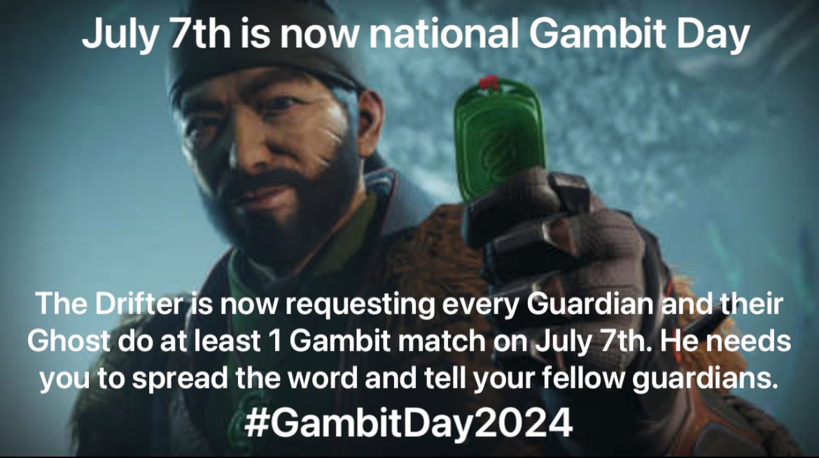 Drifter is assembling a team and needs your help #GambitDay2024