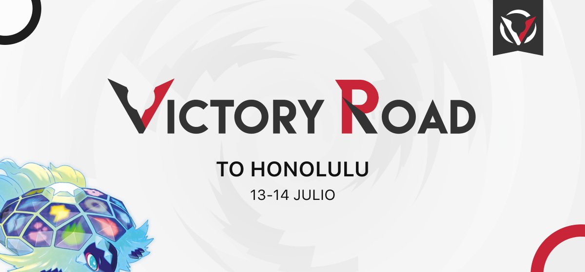 ¡Apúntate al Victory Road to Honolulu! 🚀🌐

🗓️ 13–14 jul., 16:00 CEST
🎮 Reg. G de VGC
🎟️ 10 $
🏆 Estructura del Mundial: suizas D1 + suizas D2 + top cut asimétrico!

🔁 RT: ¡se sortea una entrada gratis!

📖 Info: victoryroadvgc.com/vr-road-honolu…
👉 Inscríbete: battlefy.com/victoryroad/vi…