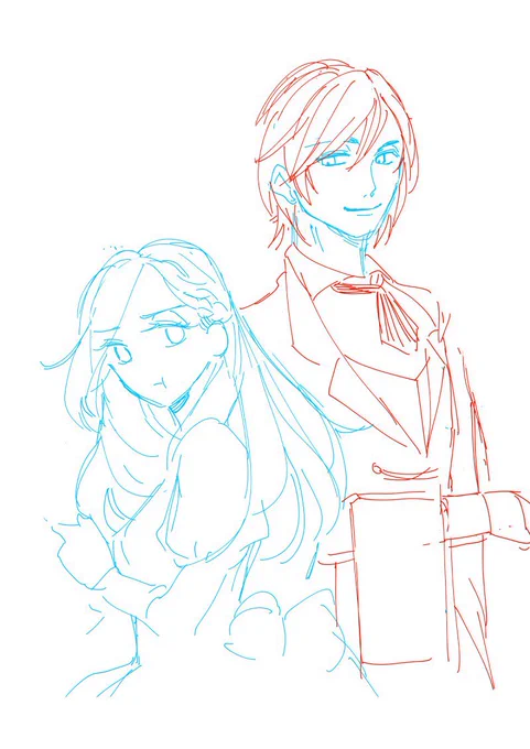 The very first iteration of Imomushi (potatobug16) and Gilbert…I forgot how smarmy I had imagined him at first