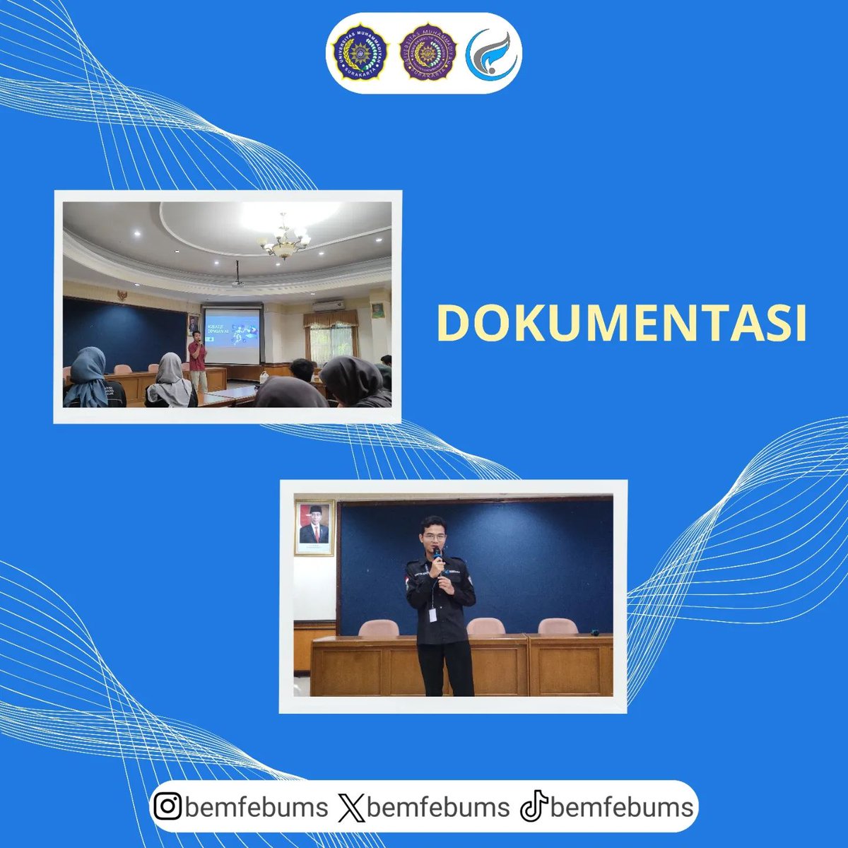 [KELAS DESAIN BEM FEB UMS 2024]

========================
Bidang Media Komunikasi 
BEM FEB UMS 
Kabinet Pertaruhan 
#BeraniuntukoranglainBeraniuntukdirisendiri