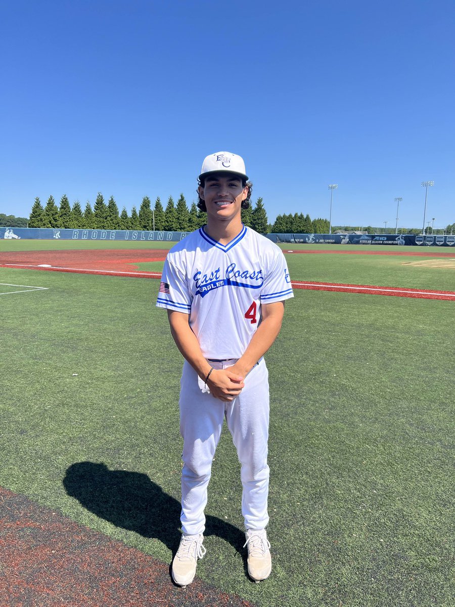 Firecracker Baseball (@firecrackerbsb) on Twitter photo Game 1 @ URI final
<a href="/ECEaglsBsb/">East Coast Eagles</a> 8
<a href="/neruffnecks/">NE RuffnecksBaseball</a> 0
POTG: Johnny Escobalez with a 5 IP shutout with 4 Ks and only one allowed hit. He also went 2-3 hitting with two singles and an RBI. Game 1 @ URI final
<a href="/ECEaglsBsb/">East Coast Eagles</a> 8
<a href="/neruffnecks/">NE RuffnecksBaseball</a> 0
POTG: Johnny Escobalez with a 5 IP shutout with 4 Ks and only one allowed hit. He also went 2-3 hitting with two singles and an RBI.