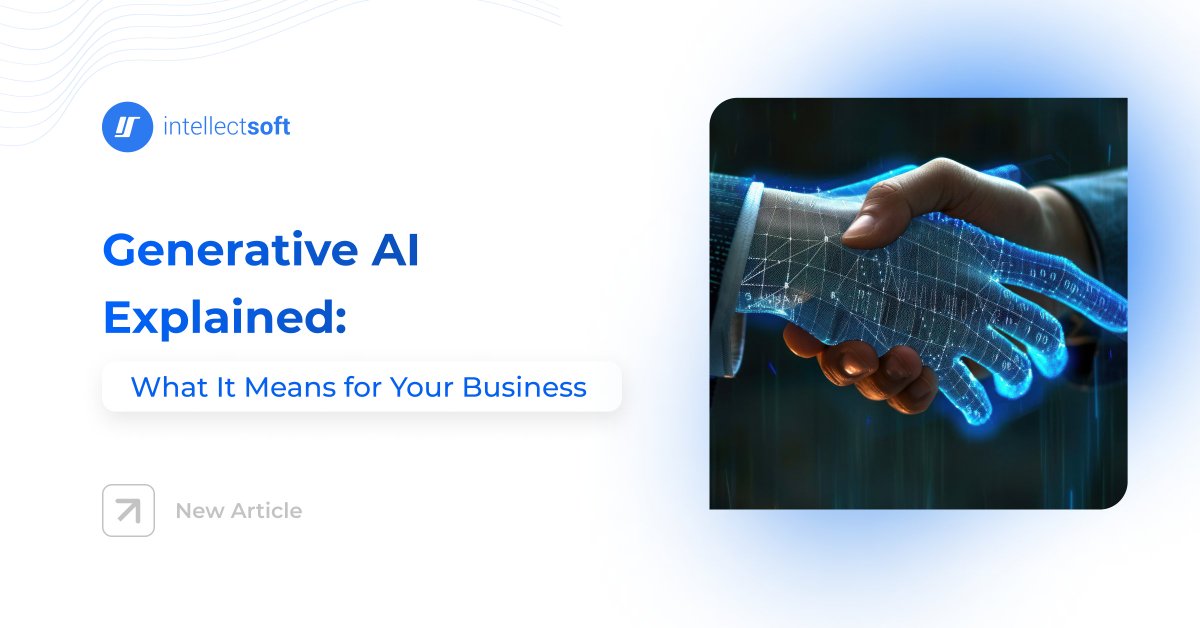 🤖 Dive into our latest article to uncover how AI is revolutionizing business transformation and why it's here to stay.
📎 Read more at the link: intellectsoft.net/blog/wha-is-ge…
#GenerativeAI #DigitalTransformation #business