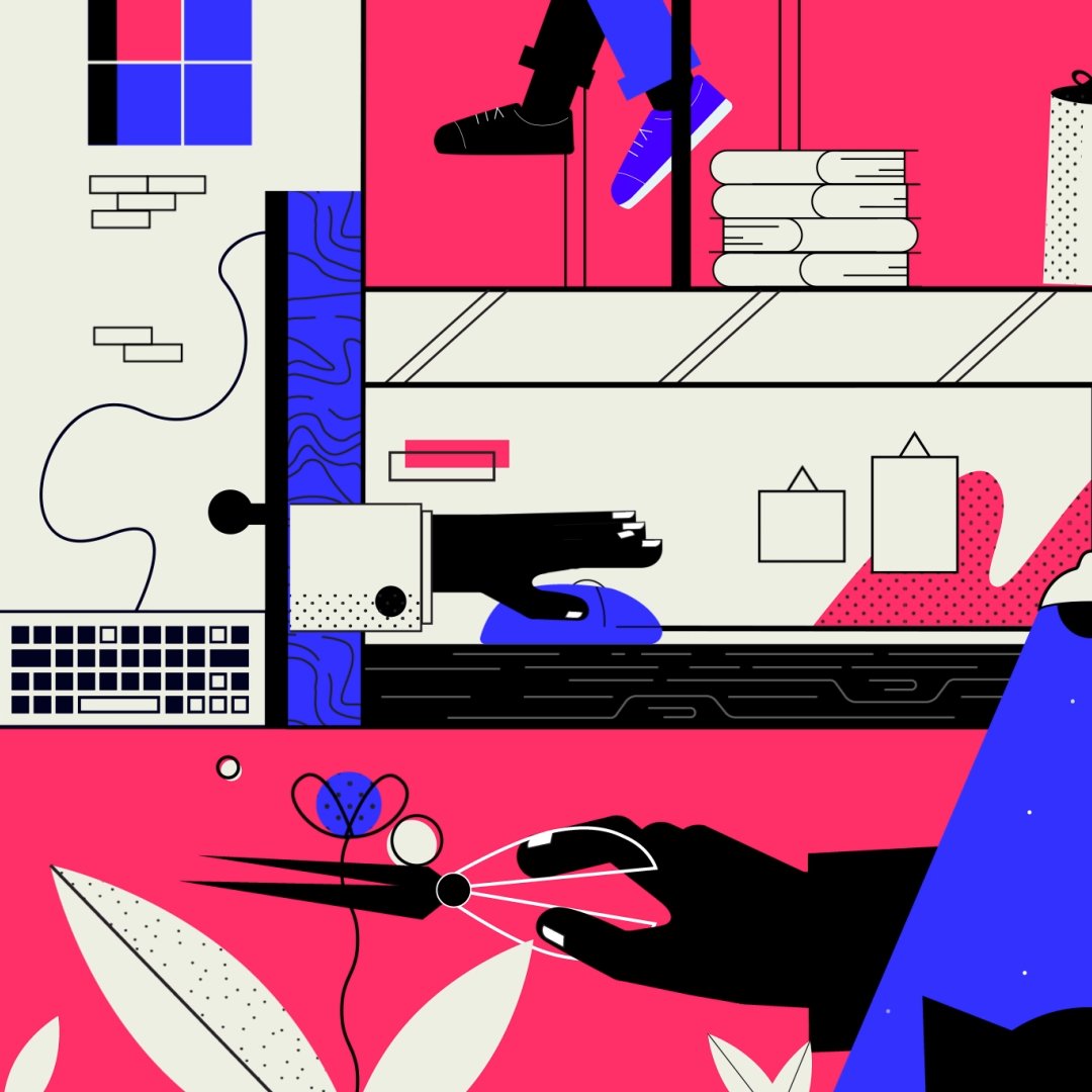 Notre métier en 1 image 😎
#agence #creation #illustration