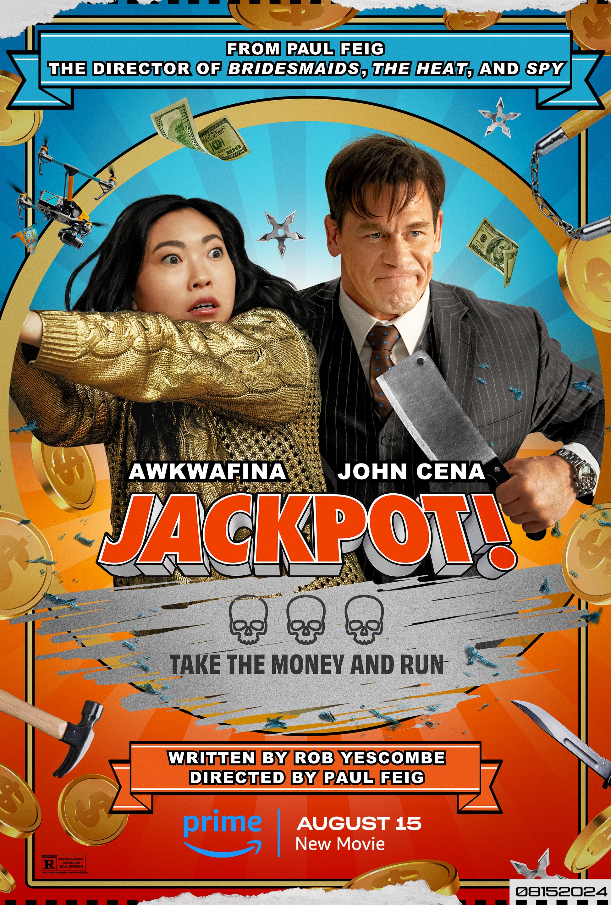 JACKPOT! met Awkwafina & John Cena is vanaf 15 augustus 2024 te zien op Prime Video