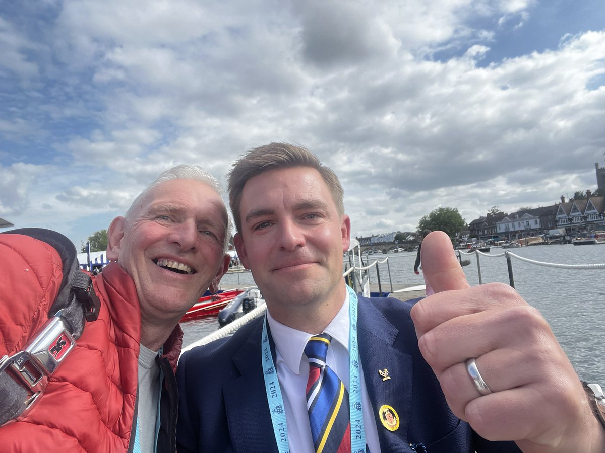 Such a privilege to work with <a href="/PeteReed/">Pete Reed OBE</a> on the mike <a href="/HenleyRegatta/">Henley Royal Regatta</a> today - we had a blast!
