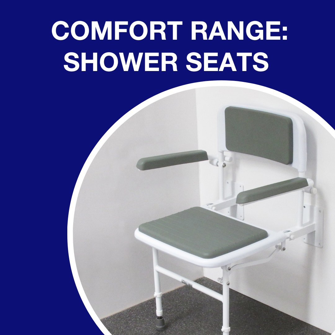 The Comfort folding shower seat has proven to be one of our most popular shower seats due to the quality padding, height adjustability, and overall design. We have huge stocks available, enquire today. 

ow.ly/7FpJ50StRsk

#bathroomwetroom #NCPhlexicare #disabilityawareness