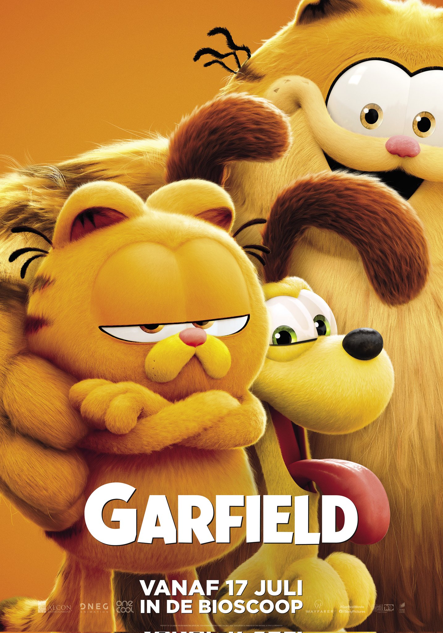 Belgische poster van Garfield 2024