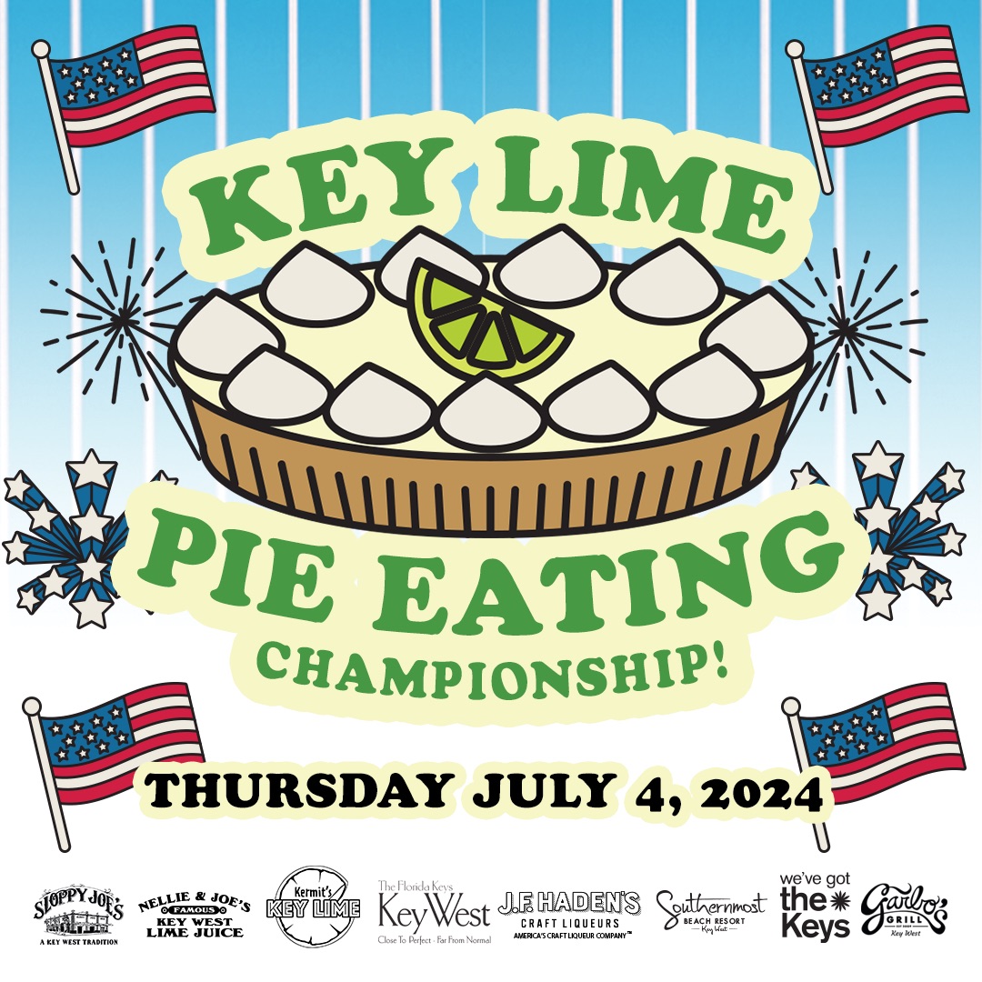 Join us Thursday July 4th for one of our favourite events of the year... our annual Key Lime Pie Eating Championship 🎉 💚 Get ready to eat some pie or have some great laughs on the sidelines! 

bit.ly/2IzXTAj