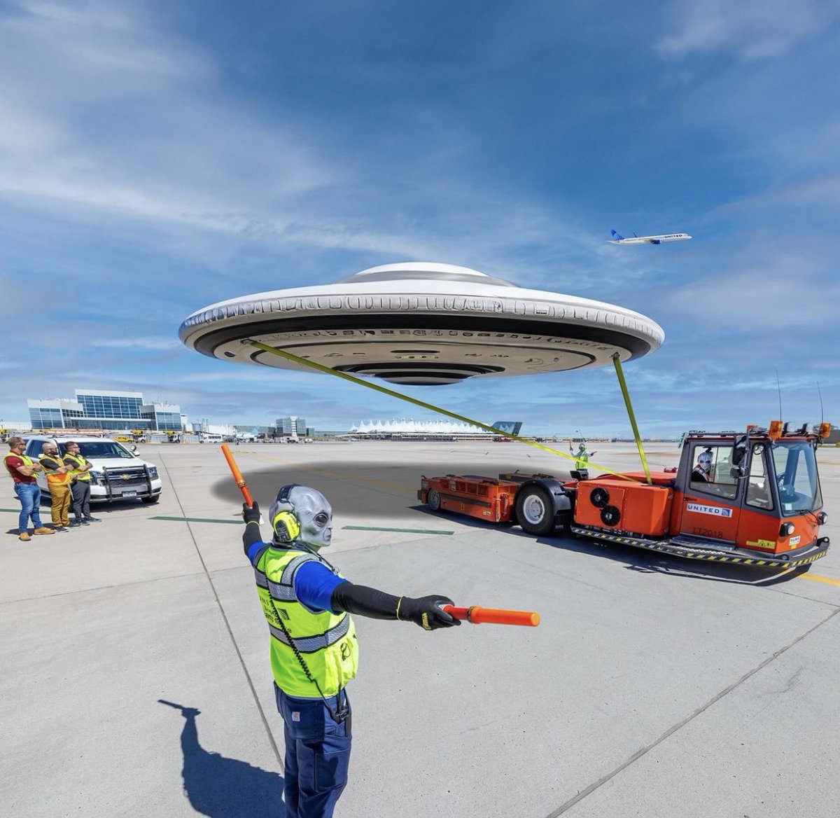 Britt Talbert (@bigbritt44) on Twitter photo Happy #WORLDUFODAY today those who celebrate. Here’s a pic of one of our early morning <a href="/UnitedDENSOC/">UnitedDENSOC&MT</a> Move Team moves this morning to Spot #51 <a href="/DENAirport/">Denver Int'l Airport</a> 👽 👾 @jonathangooda <a href="/mcgrath_jonna/">Jonna McGrath</a> <a href="/DJKinzelman/">David</a> <a href="/MikeHannaUAL/">Mike Hanna</a> @ Happy #WORLDUFODAY today those who celebrate. Here’s a pic of one of our early morning <a href="/UnitedDENSOC/">UnitedDENSOC&MT</a> Move Team moves this morning to Spot #51 <a href="/DENAirport/">Denver Int'l Airport</a> 👽 👾 @jonathangooda <a href="/mcgrath_jonna/">Jonna McGrath</a> <a href="/DJKinzelman/">David</a> <a href="/MikeHannaUAL/">Mike Hanna</a> @