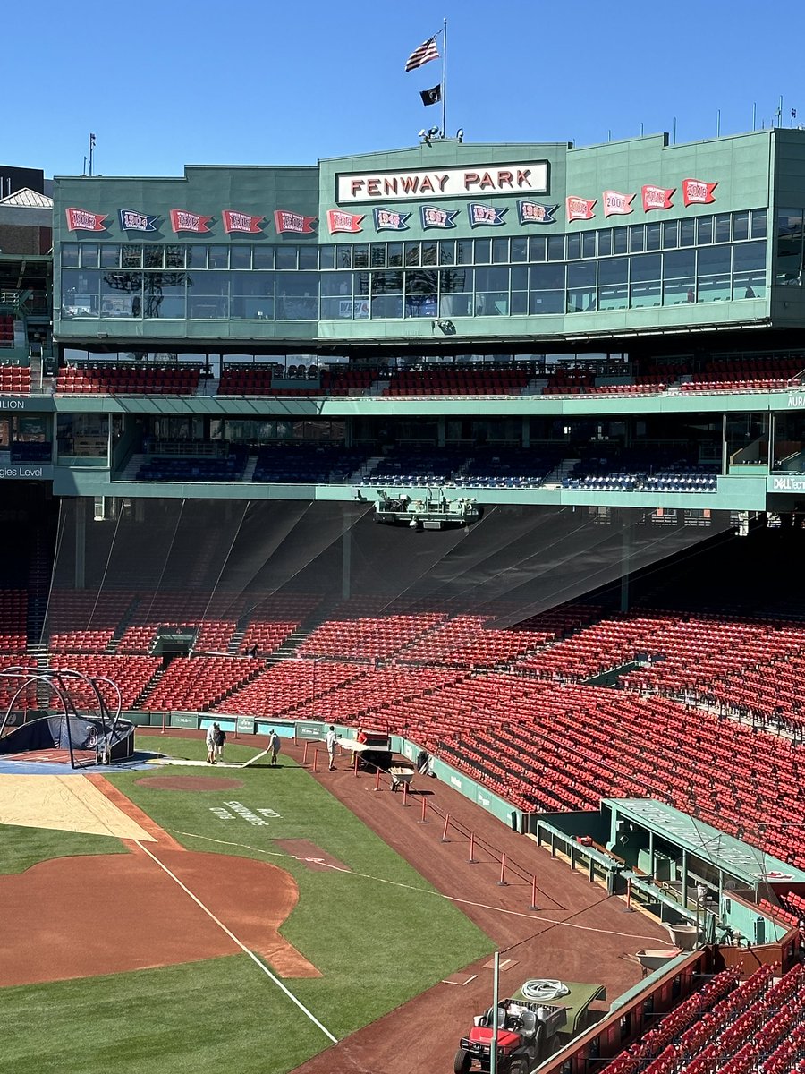 Amazing feeling walking up the ramp first thing in the morning to see one of baseball’s best…Fenway Park.  Game experience was amazing as well.
