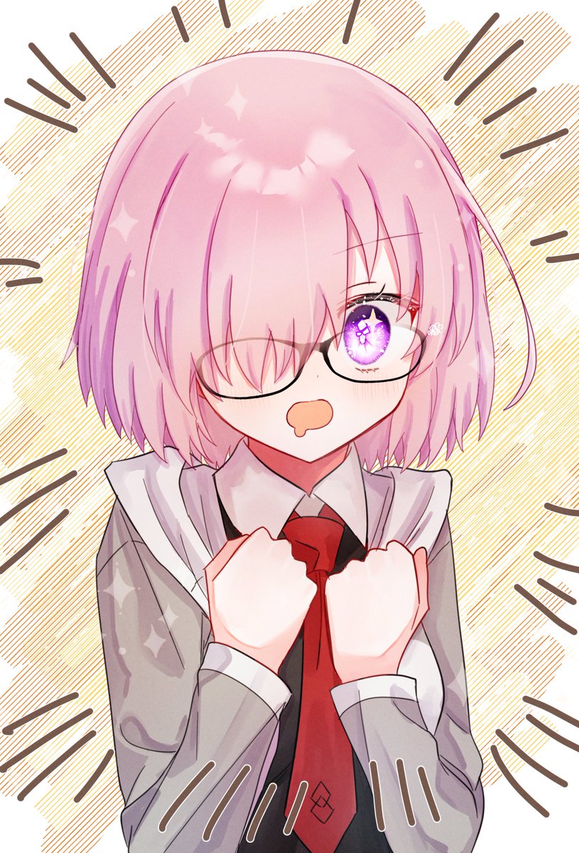 FGO「マスターミッションボイスのマシュ 食いしん坊でかわいい #FGO」|はるかっぱのイラスト