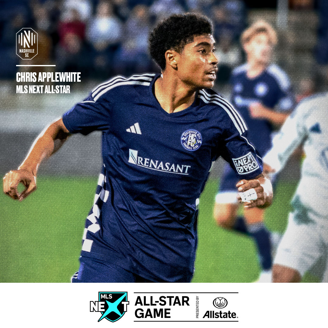 NSCAcademy's tweet photo. Another Nashville SC All-Star ⭐️

Nashville SC U17 Chris Applewhite has been selected as an @mlsnext All-Star

🔗 » https://t.co/9Gl8FXtAxE https://t.co/2xAiSZlJ1e
