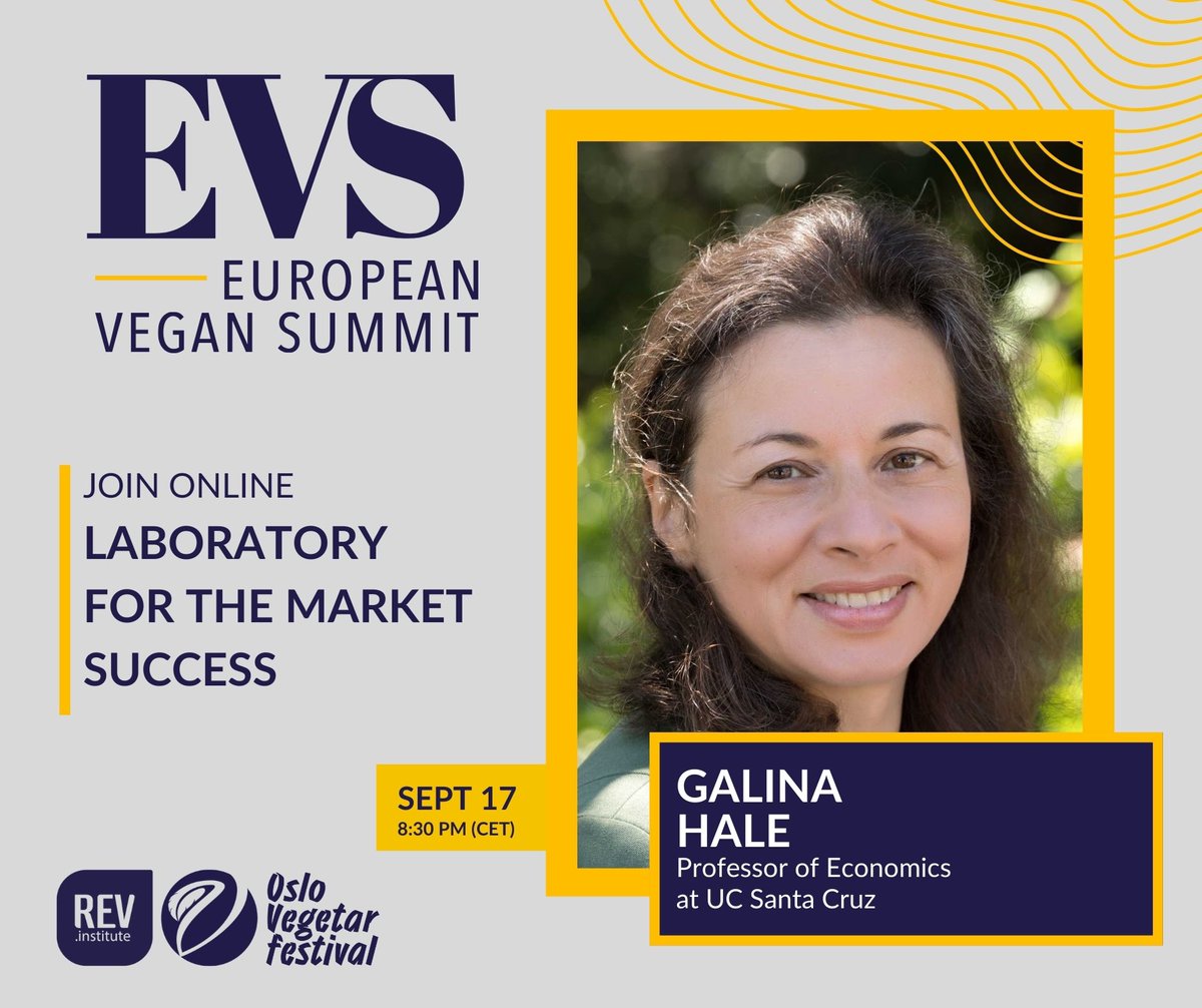 🌱Join us at the European Vegan Summit 2024!

Meet Galina Hale who will join us during discussion panel Laboratory for the Market Success!

#EVS #EVS2024 #EuropeanVeganSummit #sustainability #vegan #plantbased