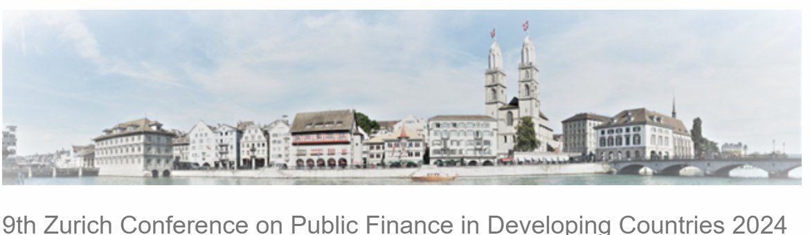 Oyebola Okunogbe (@oyebolaoo) on Twitter photo Last few days to submit!
<a href="/DinaPomeranz/">Dina D. Pomeranz 🟣</a> <a href="/fgerard_BE/">Francois Gerard</a> <a href="/joana_naritomi/">Joana Naritomi</a> NadaEissa + I look forward to your submissions for 9th Zurich Conference on Public Finance in Developing Countries
Travel costs covered
Deadline: July 8
Conf:Dec 16-17 (ski day:Dec 18)
econ.uzh.ch/en/eventsandse… Last few days to submit!
<a href="/DinaPomeranz/">Dina D. Pomeranz 🟣</a> <a href="/fgerard_BE/">Francois Gerard</a> <a href="/joana_naritomi/">Joana Naritomi</a> NadaEissa + I look forward to your submissions for 9th Zurich Conference on Public Finance in Developing Countries
Travel costs covered
Deadline: July 8
Conf:Dec 16-17 (ski day:Dec 18)
econ.uzh.ch/en/eventsandse…