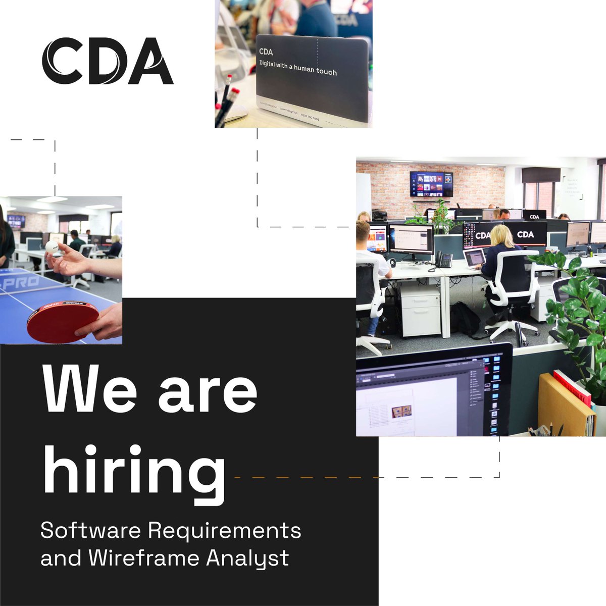 🚀 We're Hiring! Join our vibrant team as a Software Requirements and #WireframeAnalyst.  Find out more and apply Now 👉 cda.group/opportunity/so…

#Hiring #CreativeDigitalAgency #AgencyJobs