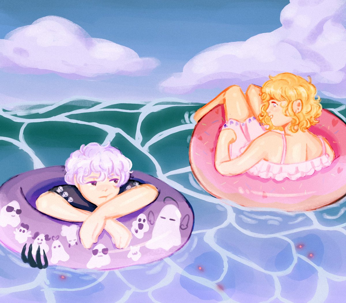 adieudrop's tweet photo. Starting artfight this year with some beach doodles🏖️ #artfight #teamseafoam https://t.co/Kfbu2qHdIQ