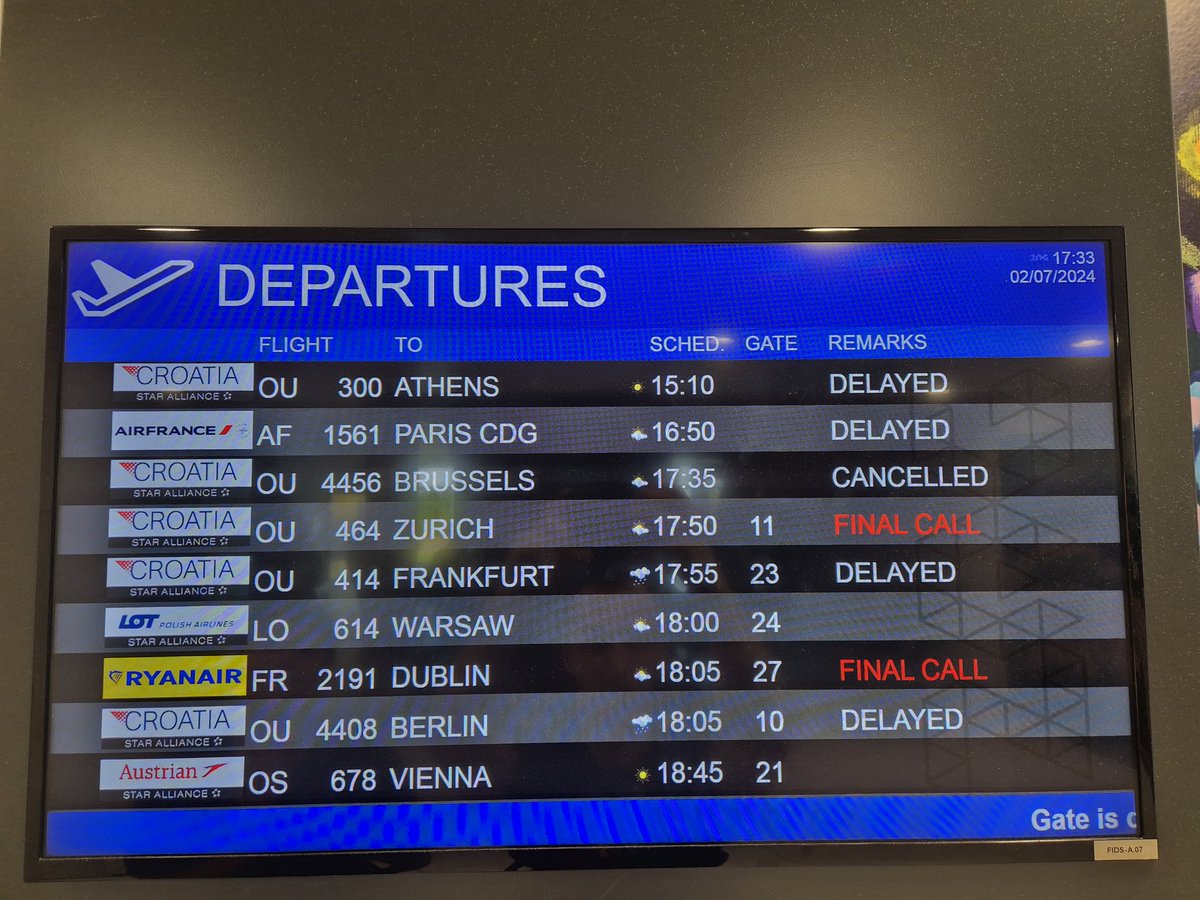 Flight's delayed by an hour and a half. Hopefully, see you all soon! #dcbln24