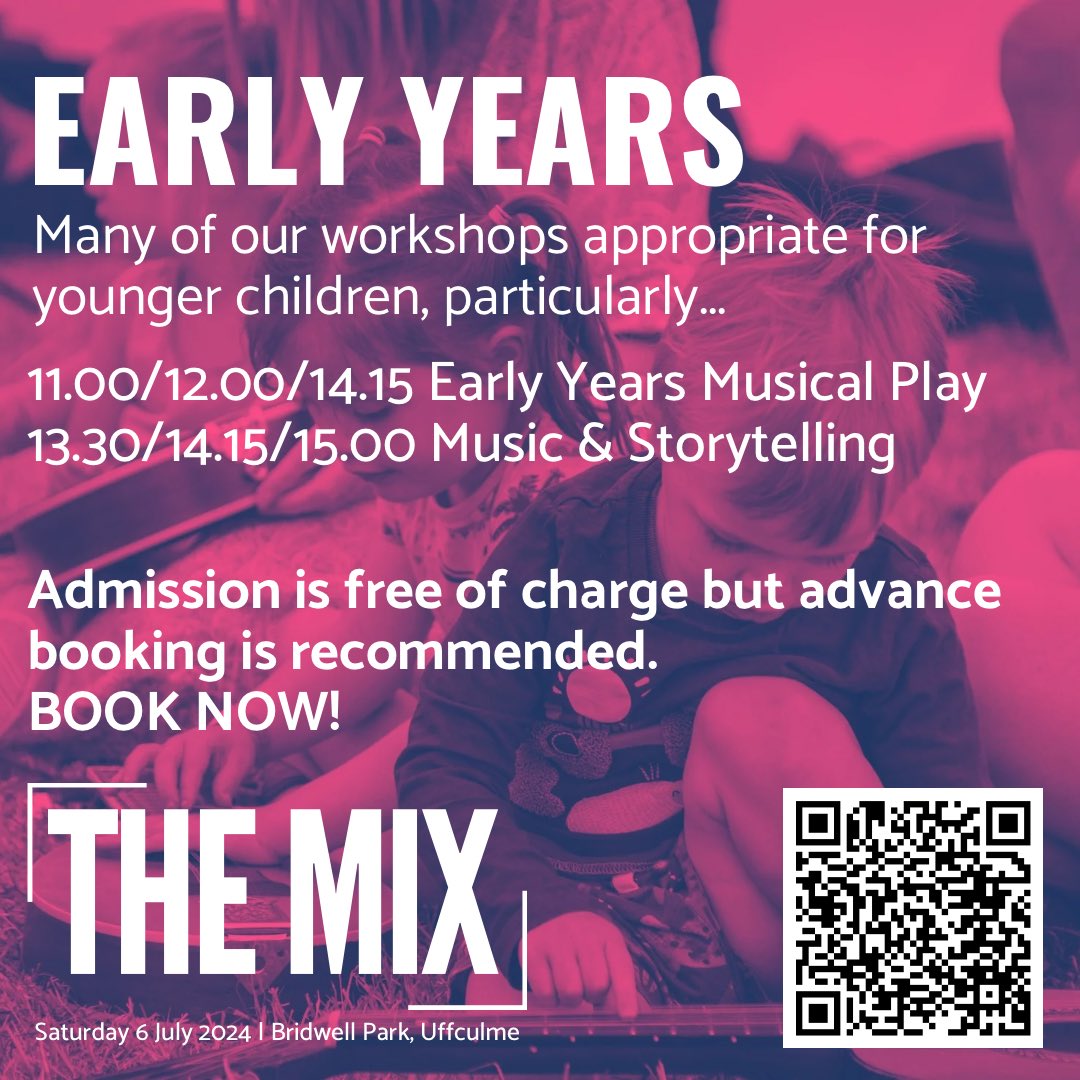 Check out the full schedule for Saturday at The Mix, our family-friendly day of inspirational live music and activities for children young people and families at Bridwell
musiceducationhub.org/site/whats-on/…