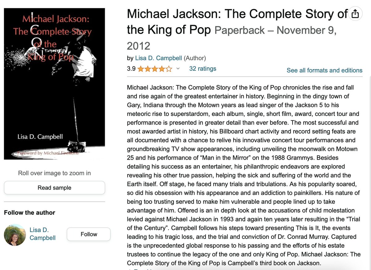 MJJJusticePrjct's tweet photo. You want an excellent read about #MichaelJackson before the #MichaelMovie premieres in April 2025 ?  I suggest  "Michael Jackson: the Complete Story of the King of Pop" by Lisa Campbell fully resourced and referenced - Find t on Amazon https://t.co/cCgb6dydik https://t.co/hMCkizaCmc