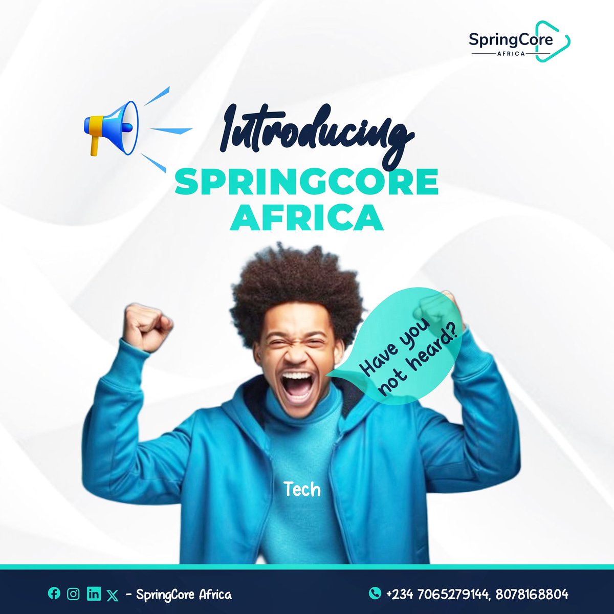 Springcore_Afri's tweet image. We are thrilled to announce the launch of Springcore Africa, your gateway to top-notch tech internships in Frontend, Backend, Data Analytics, and Cybersecurity. Empowering future tech leaders starts here!
Join us and secure your future in tech. Let&apos;s innovate together! 💼👩‍💻👨‍💻