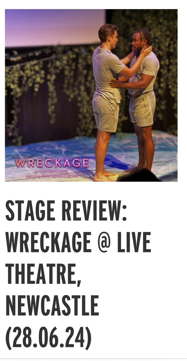 Wreckage (@wreckagetheplay) on Twitter photo Full stage review from <a href="/narc_magazine/">narc_magazine</a>
Thank you so much 💖
narcmagazine.com/stage-review-w… Full stage review from <a href="/narc_magazine/">narc_magazine</a>
Thank you so much 💖
narcmagazine.com/stage-review-w…