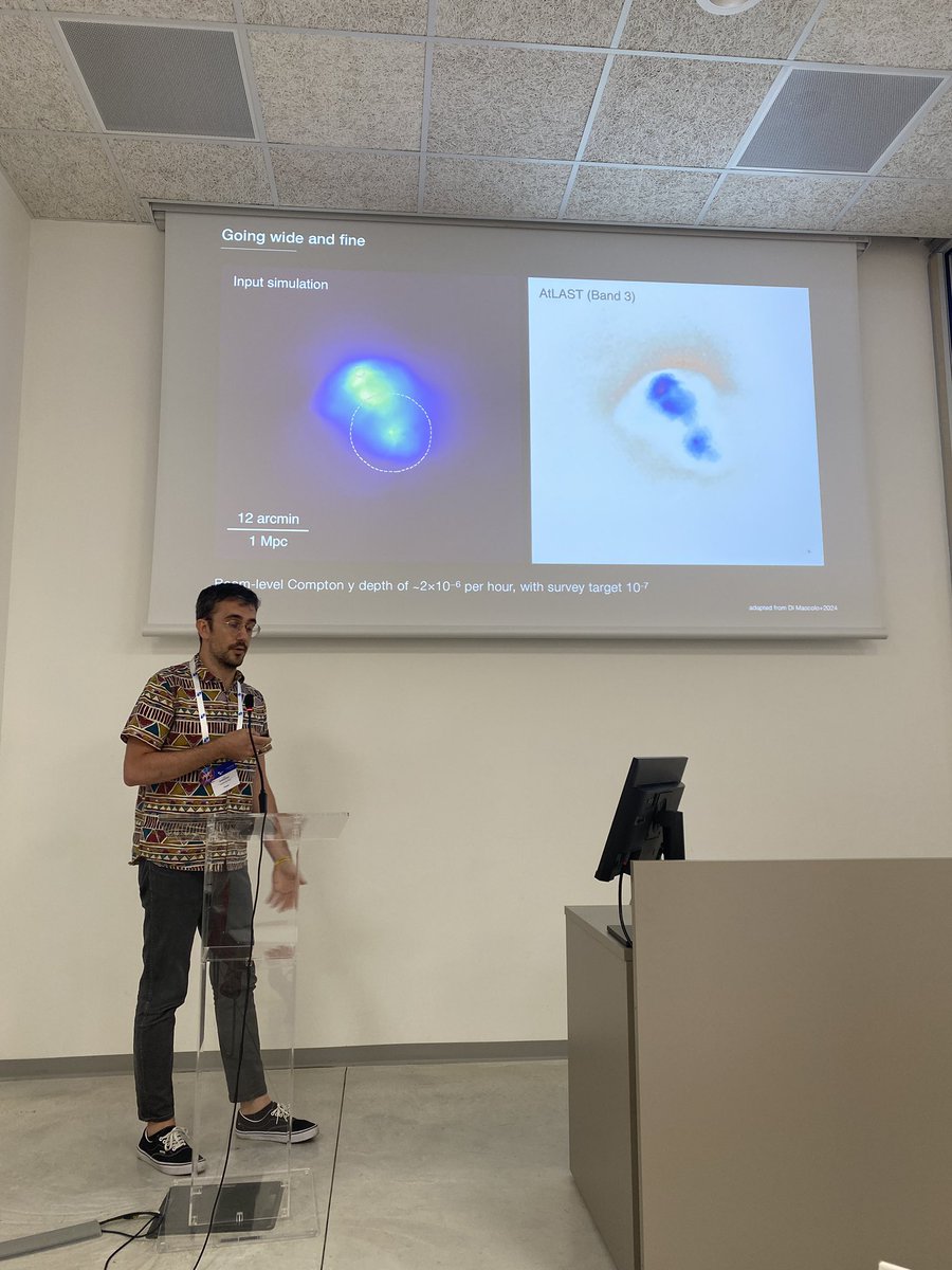 Luca Di Mascolo: going beyond the “blobology” SZ science and probing the SZ from individual galaxy haloes and from the hot CGM requires #AtLAST because of its high resolution, wide band coverage, large FoV and extreme sensitivity #EAS2024Padova