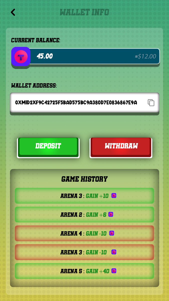 HitZonegame's tweet photo. View your history in your wallet section📊
#gamefi #Web3 #web3game #Web3Community #BlockchainGaming #airdrop #airdropalert #token https://t.co/pMq38ICo3o