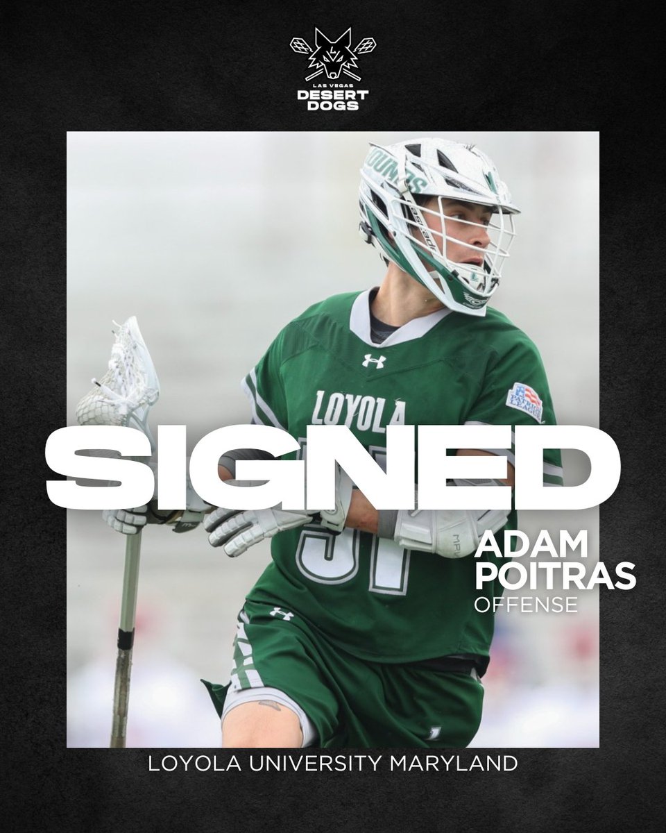 ✍️ Signed &amp; Sealed: the 2023 2nd Overall Draft Pick has joined the Pack

The Desert Dogs have signed Adam Poitras to a 2-year deal. 

Welcome to Vegas, Potsy 🐶