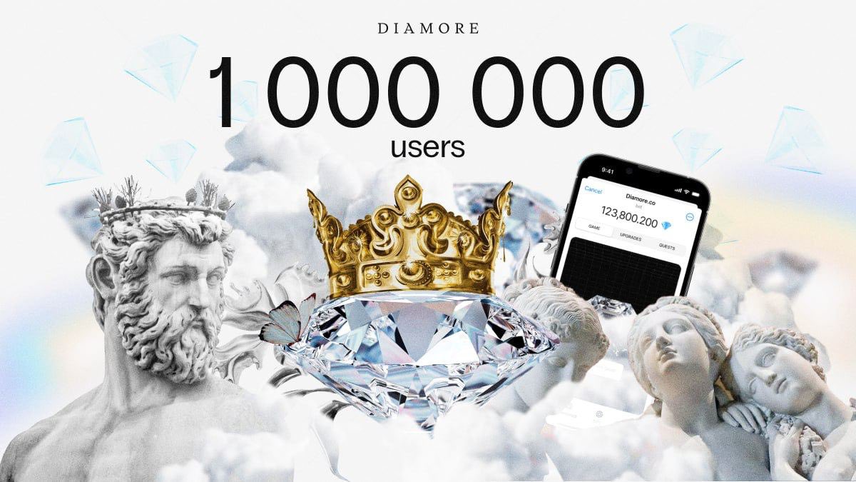 ❤️ Congratulations. We've reached 1 million users on our app. 🚀 

Thank you all for being part of our journey🌟

💎Many more updates and surpises for you are coming. Stay with us for what's next.

And don't forget that you may have chance to spend your points for the OG role,