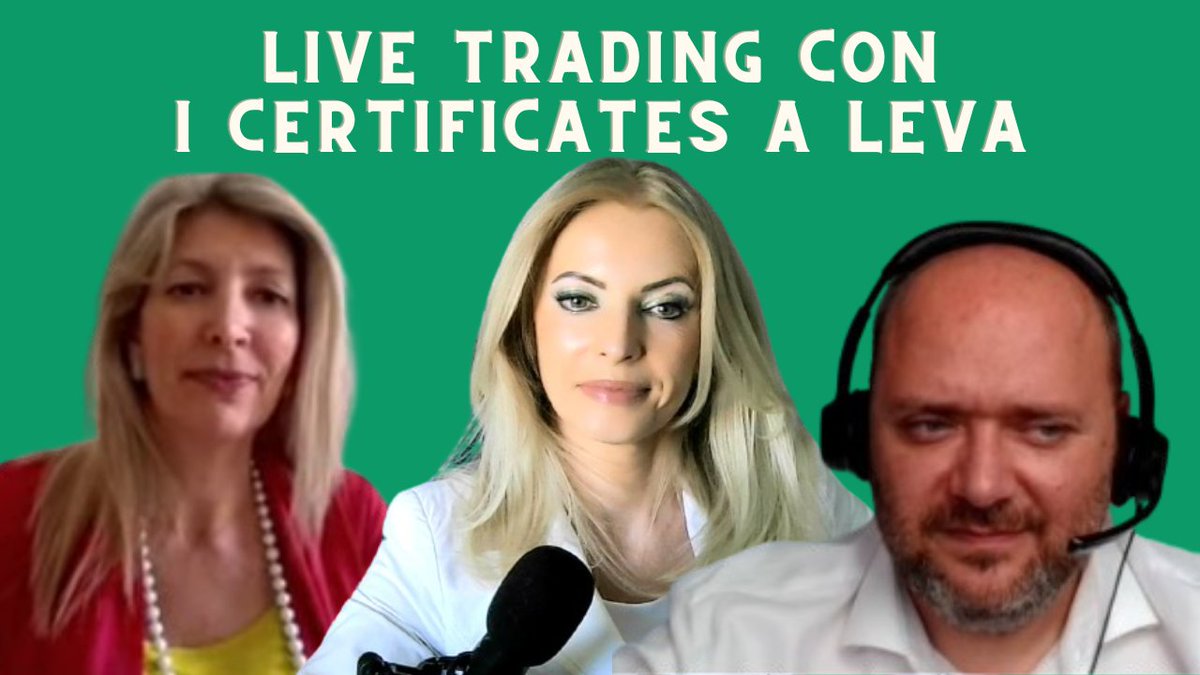 mi ha fatto piacere trovarci in diretta oggi pomeriggio con Nevia Gregorini di BNP Paribas CIB e Giancarlo Prisco trader, analista e economista per parlare del trading con i certificati, molto interessante anche la selezione, a titolo di esempio

<a href="/Webank/">Webank</a> 

youtube.com/live/d2ZXtrczU…