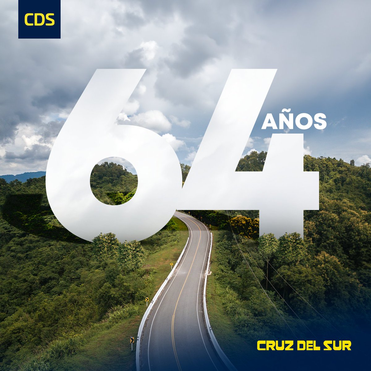 ¡Celebramos 64 años de historias y caminos recorridos juntos! 🎉

Hoy, renovamos nuestro compromiso con la puntualidad, comodidad y seguridad que nos caracteriza. ¡Sigamos creando recuerdos y alcanzando nuevos destinos juntos!

#64AñosCruzDelSur